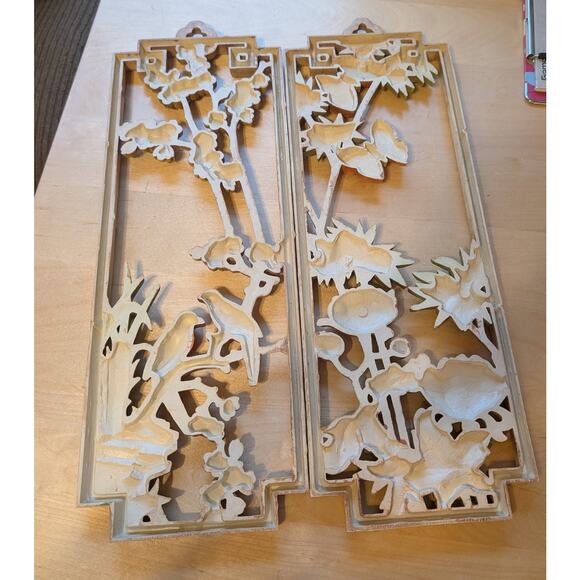 🎃Vintage Homco Asian Bamboo Wall Decor - Picture 4 of 4